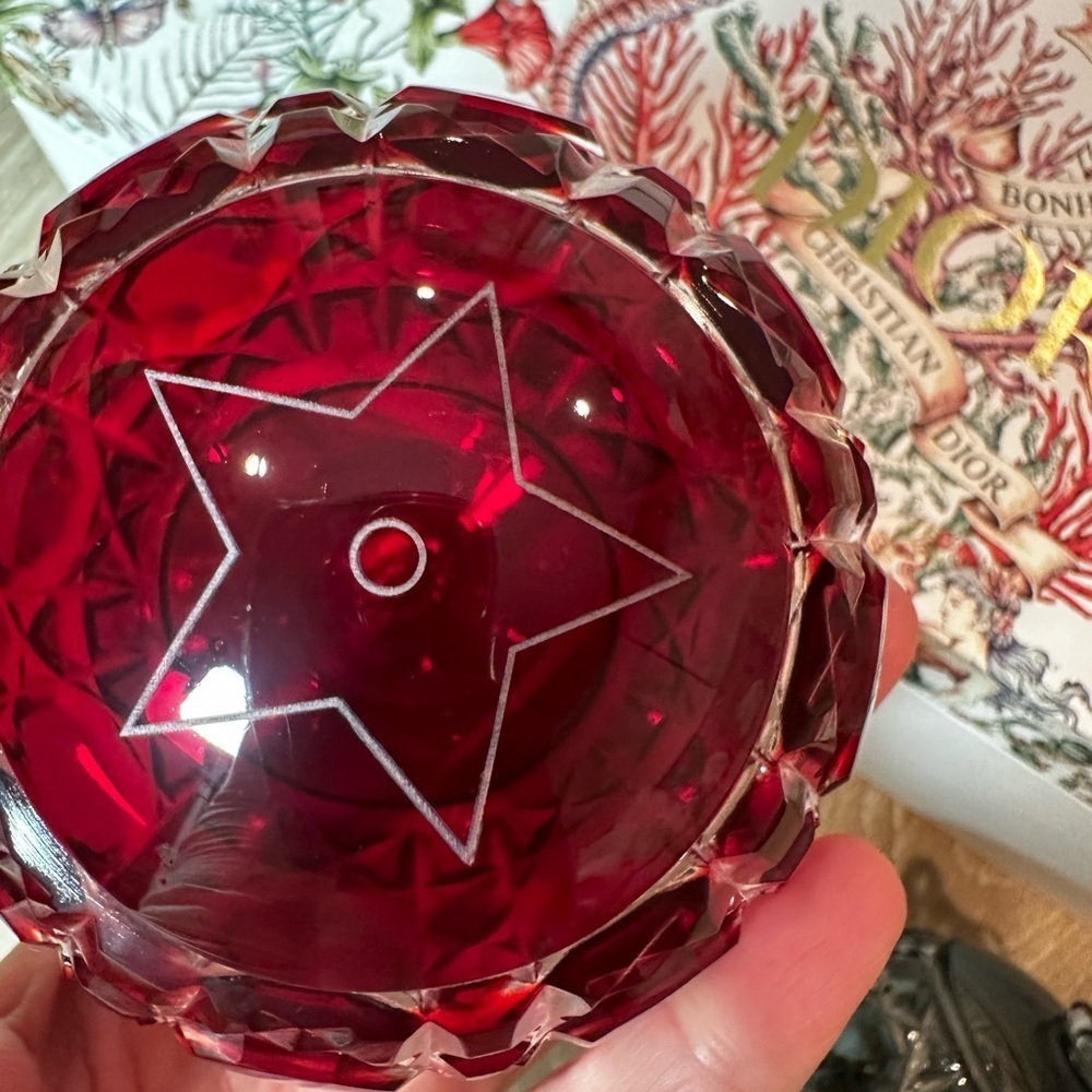 Dior Holiday Ornaments Set - Red, yellow,gray blue green 💯 Chrystal - Picture 9 of 13